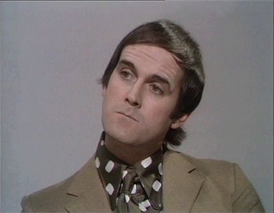 John Cleese, Monty Python, "Please go on, this is the least fascinating conversation I have ever had"