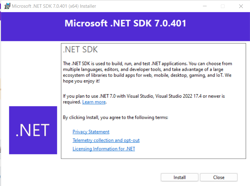 DotNet Installer