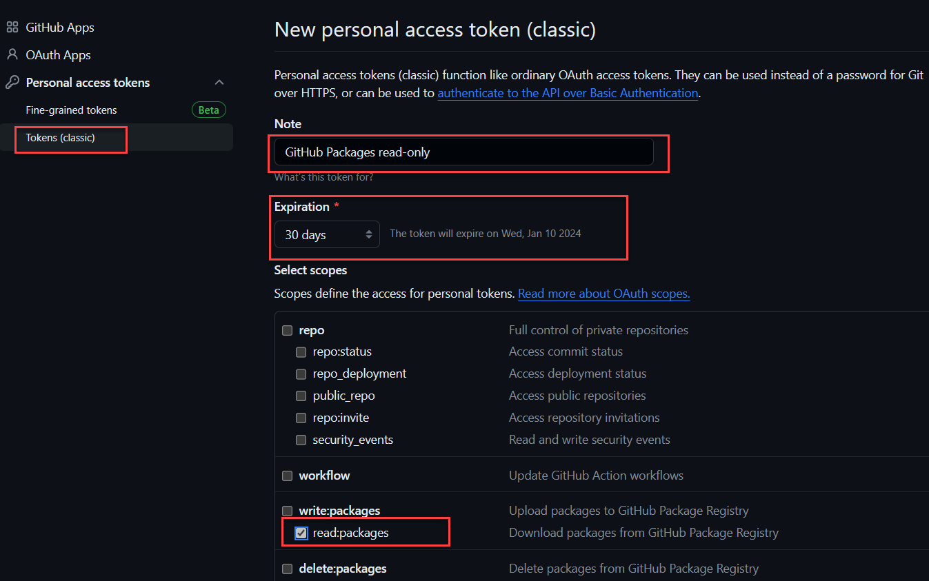 GitHub Personal Access Token