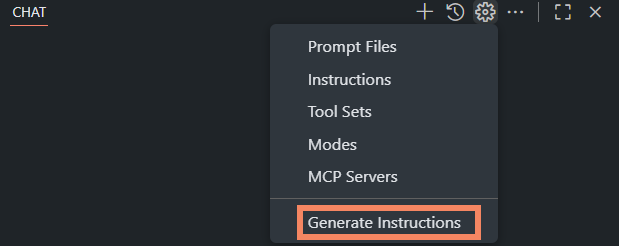 Figure 2: CoPilot Chat - Generate Instructions