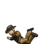 Cartoon character lying on the ground, used for the Die overlay
