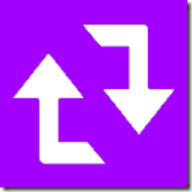 AdRotator icon of two looping arrows on a purple background